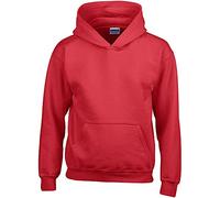 Gildan Kinder Unisex Sweatshirt mit Kapuze (XS) (Rot)