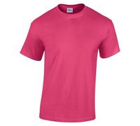 Gildan Kinder Unisex T-Shirt mit Rundhalsausschnitt, kurzärmlig (M) (Pink)