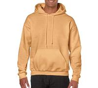 Gildan Mens 7.75 Oz. Heavy Blend? 50/50 Hood (G185) -Old Gold -L