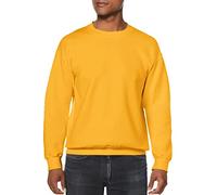 Gildan Mens 8 Oz Heavy Blend 50/50 Fleece Crew (G180) -Gold -S