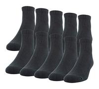 Gildan mens Cotton Ankle Socks, Black, Shoe Size 6-12 US
