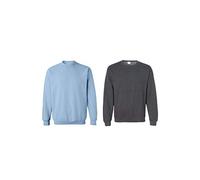 Gildan Mens Fleece Crewneck Athletic Sweatshirt (2-Pack)