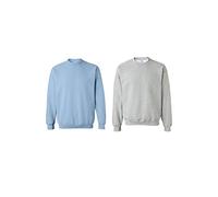 Gildan Mens Fleece Crewneck Athletic Sweatshirt (2-Pack)