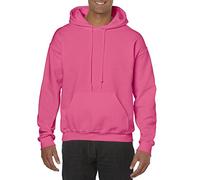 Gildan Mens Fleece Heavy Blend Crewneck, Sweatshirt, (G1800)., Safety Pink, X-Large