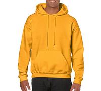 Gildan Men's Heavy Blend Fleece Hooded Sweatshirt G18500 Gold