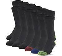 Gildan Men's Polyester Half Cushion Crew Socks, 12-Pack, assorted, Shoe Size: 10-13