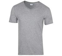 Gildan Mens Soft Style V-Neck T-Shirt - Colour Sport Grey (RS) - Size L