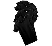 Gildan Mens Softstyle T-shirt 5-Pack, Black, M