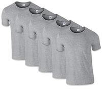Gildan Mens Softstyle T-shirt 5-Pack, Sport Grey, XL