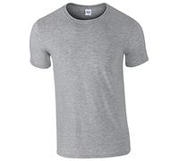 Gildan Mens Softstyle T-shirt 5-Pack, Sport Grey, XXL