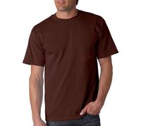 Gildan Mens Ultra Cotton 100% Cotton T-Shirt, Large, Dark Chocolate