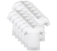 Gildan Men's V-Neck T-Shirts, Multipack, Style G1103, White (12-Pack)
