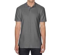 Gildan Unisex Softstyleâ Erwachsene Double Pique Polo Poloshirts, Charcoal, M