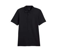 Gildan Unisex Softstyleâ Erwachsene Double Pique Polo Poloshirts, schwarz, XXL