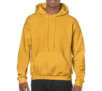 Gildan Schwerer Stoff Kapuzenpulli (XL, Gold)
