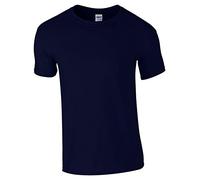 Gildan Soft-Style Herren T-Shirt, Kurzarm, Rundhalsausschnitt M,Marineblau