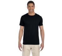 Gildan Soft-Style Herren T-Shirt, Kurzarm, Rundhalsausschnitt (S) (Schwarz)