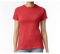 GILDAN SOFTSTYLE CVC WOMEN'S T-SHIRT S RED MIST