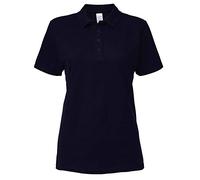 Gildan Softstyle Damen Kurzarm Doppel Pique Polo Shirt (2XL) (Marineblau)