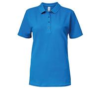 Gildan Softstyle Damen Kurzarm Doppel Pique Polo Shirt (XL) (Saphir)