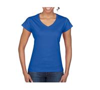 GILDAN SOFTSTYLE® LADIES' V-NECK T-SHIRT S ROYAL