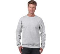 Gildan Sweatshirt, schwerer Stoff, angesetzte Ärmel Gr. L, asche