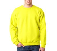 Gildan Sweatshirt, schwerer Stoff, angesetzte Ärmel Gr. XL, New Safety Green