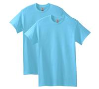 Gildan Unisex-Erwachsene Heavy Cotton, Style G5000, Multipack T-Shirt, Sky (2er-Pack), Mittel