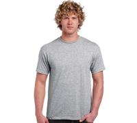 Gildan T-Shirt, Baumwolle, für Herren, kurze Ärmel, Rundhals-Ausschnitt, stylisch Gr. S, Grau - Sport Grey