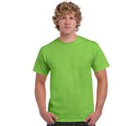 Gildan T-Shirt, Baumwolle, für Herren, kurze ärmel, Rundhals-Ausschnitt, stylisch Gr. S, lime