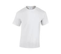 Gildan T-Shirt G5000 Heavy Cotton Unisex Kurzarm Rundhals Weiß XXL