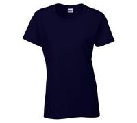 Gildan Damen T-Shirt G5000L Heavy Cotton Kurzarm Rundhals schwere Qualität Navy S