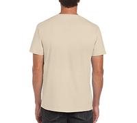 Gildan Herren T-Shirt G64000 Softstyle mit schmalerem Schnitt in Schulter und Ärmeln Sand 4XL
