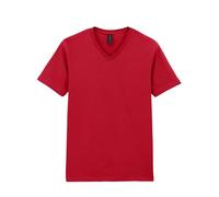 G64V00 Gildan T-Shirt mit V-Ausschnitt Softstyle® Red XXL
