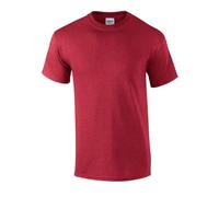 G2000 Gildan T-Shirt Kurzarm Rundhals Ultra Cotton Heather Cardinal M