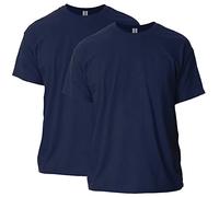 Gildan Unisex-Erwachsene Ultra Cotton, Style G2000, Multipack T-Shirt, Marineblau, 2 Stück, S (2er Pack)