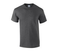 Gildan Unisex Ultra Cotton Adult T-Shirt Tshirt, Dunkel meliert, XXL
