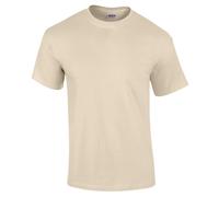 Gildan Unisex Ultra Cotton Adult T-Shirt Tshirt, Sand, S