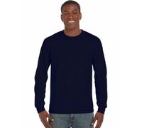 Gildan Ultra, Langarmshirt, Baumwolle Gr. S, navy