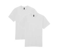 Gildan Unisex-Erwachsene, 2er, Style Gh000 T-Shirt, Weiß (2-er Pack), M