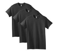 Gildan Uni-Erwachsene Heavy Cotton, Style G5000, Multipack T-Shirt, Schwarz (3er-Pack), 3X-Groß