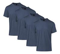 Gildan Uni-Erwachsene Softstyle CVC Short Sleeve, Style G67000/G64000cvc, Multipack T-Shirt, Navy Mist (4er-Pack), M