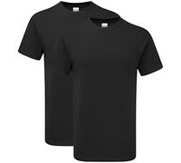 Gildan Uni-Erwachsene, Style Gh000 T-Shirt, Schwarz (2er-Pack), 4XL