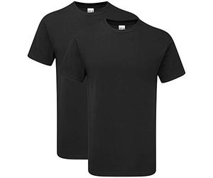 Gildan Uni-Erwachsene, Style Gh000 T-Shirt, Schwarz (2er-Pack), 4XL