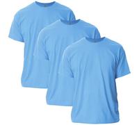 Gildan Unisex-Erwachsene Ultra Cotton, Style G2000, Multipack T-Shirt, Carolina Blue (3er-Pack), XXL