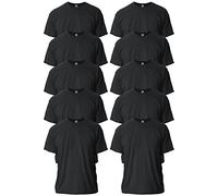 Gildan Uni-Erwachsene Ultra Cotton Style G2000 Multipack T-Shirt, Schwarz (10 Stück), 3XL (10er Pack)