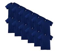 Gildan Unisex DryBlend, Style G8000, Multipack T-Shirt, Marineblau (12er-Pack), XL