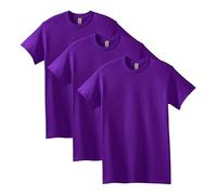 Gildan Unisex-Erwachsene Heavy Cotton, Style G5000, Multipack T-Shirt, Violett (3er-Pack), Mittel