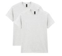 Gildan Unisex-Erwachsene Heavy Cotton T-Shirt, Style G5000, Multipack Hemd, Aschgrau (2er-Pack), Klein