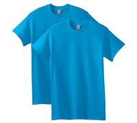 Gildan Unisex-Erwachsene Heavy Cotton T-Shirt, Style G5000, Multipack Hemd, Saphir (2er-Pack), Mittel
